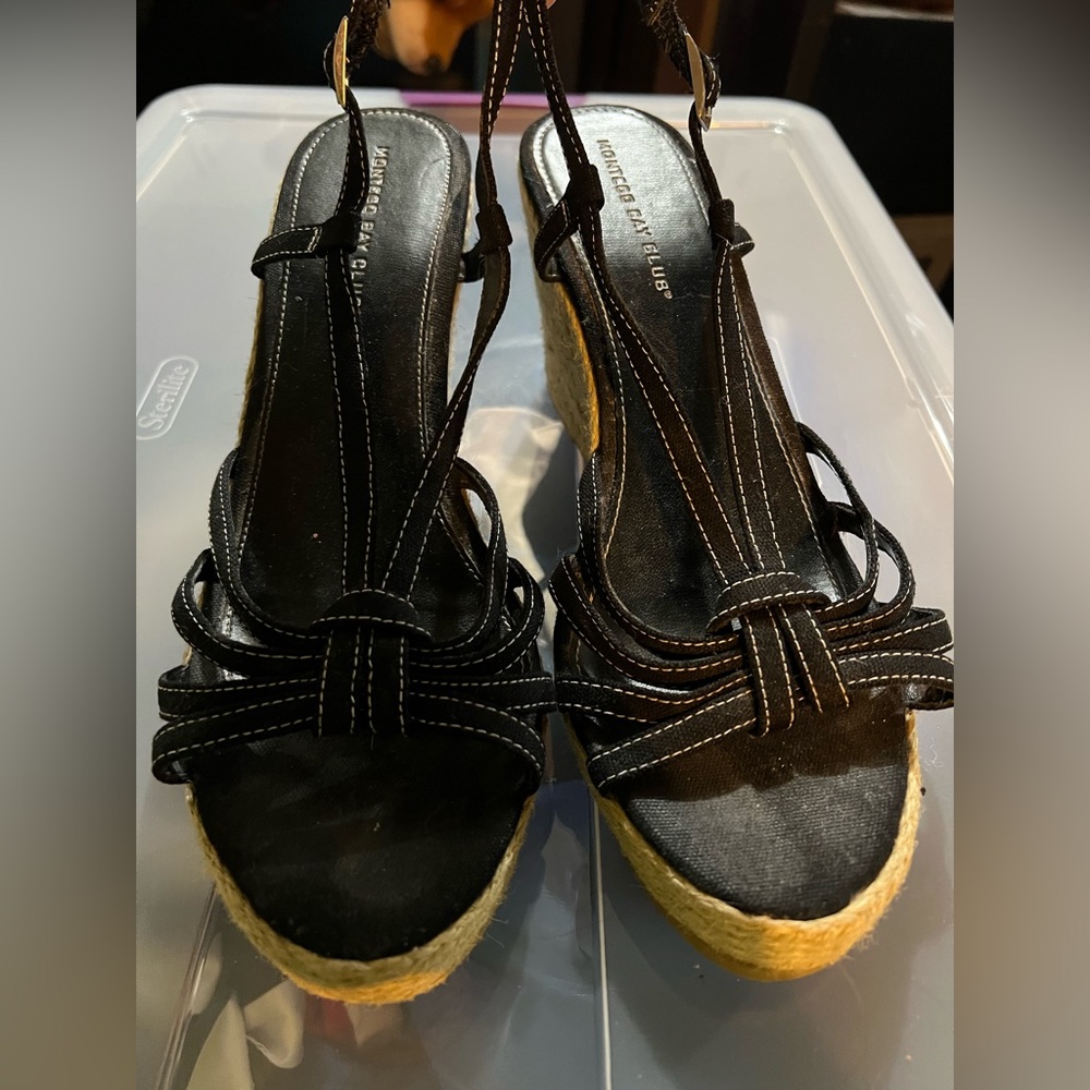 Strappy espadrille sandals